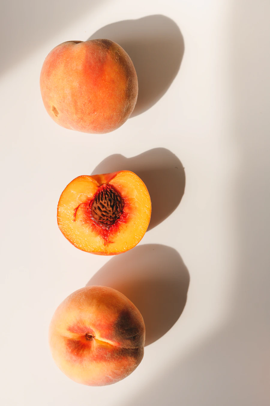 Fresh peaches representing stone fruit coffee tasting notes