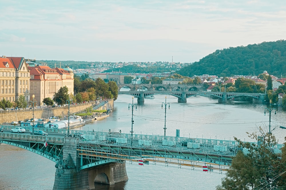 brown concrete bridge over river during daytime