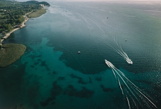 aerial view of body of water during daytime