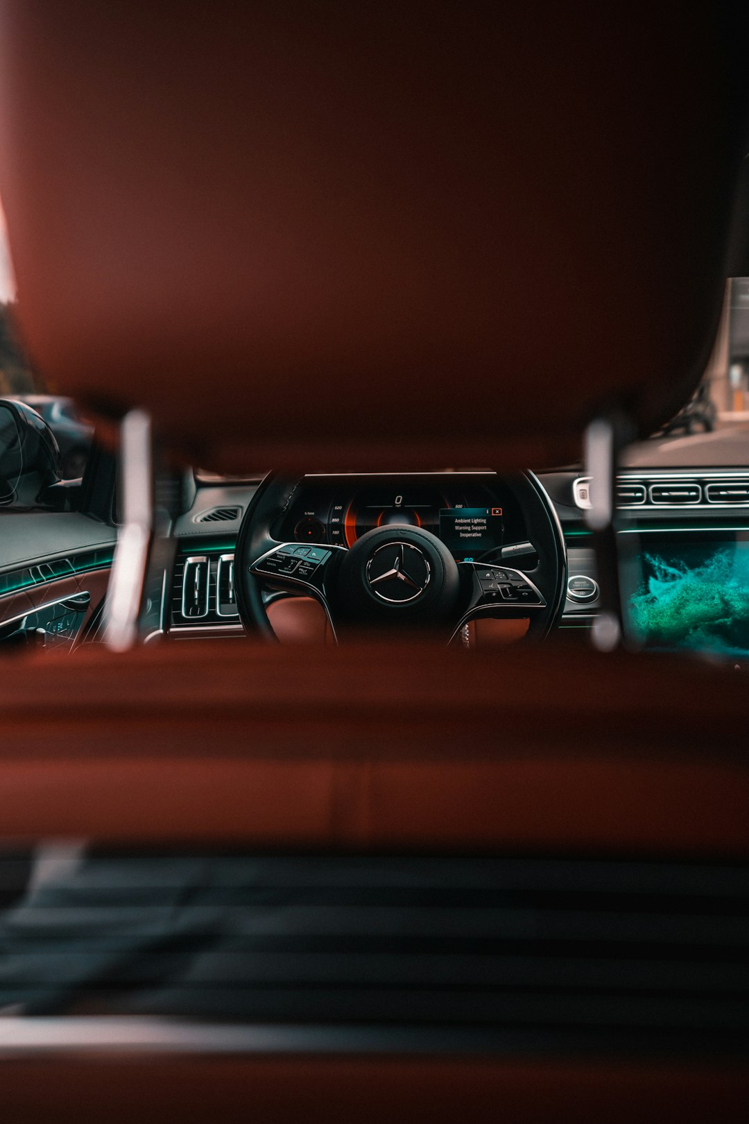 black and red car steering wheel