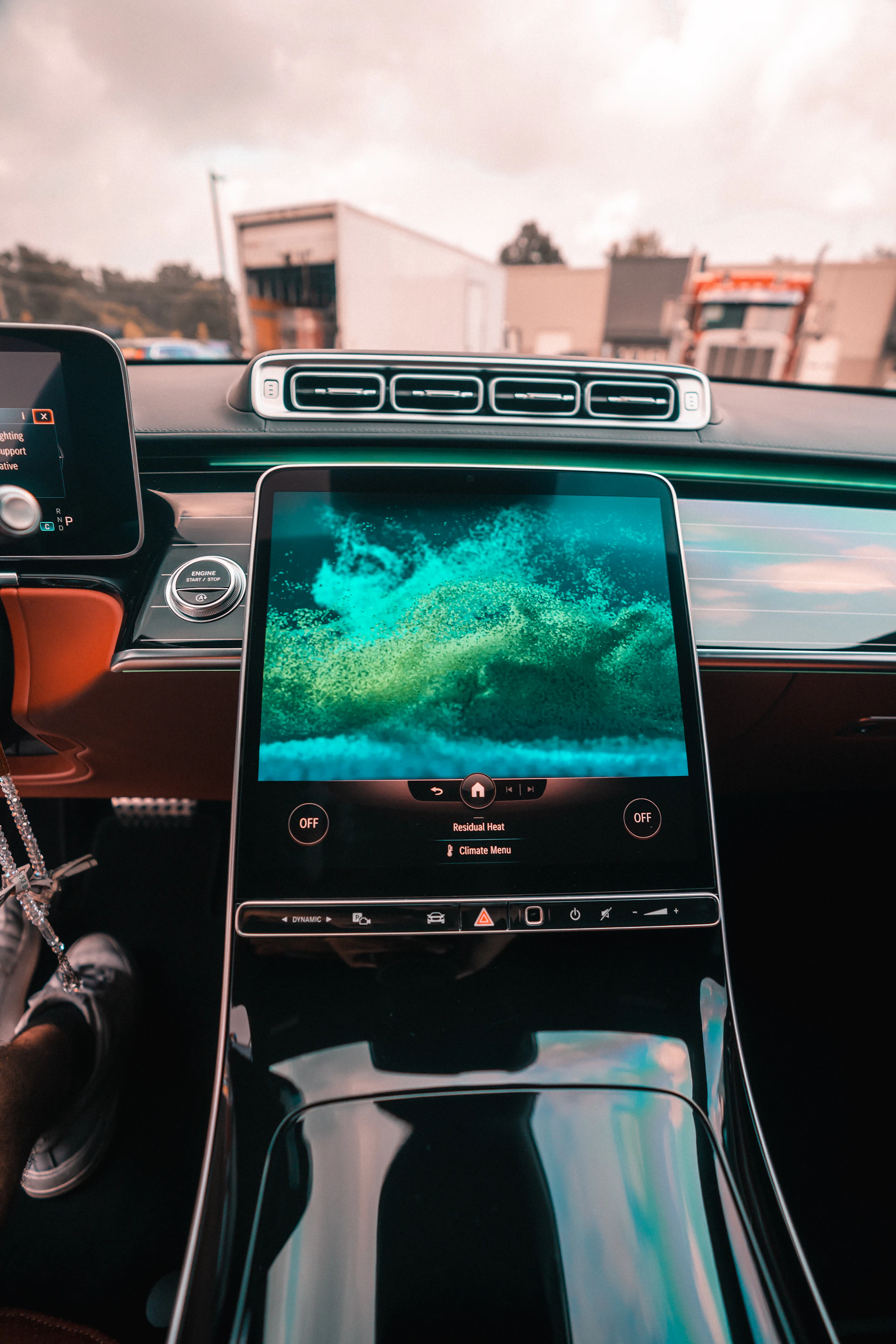 black and silver car gps