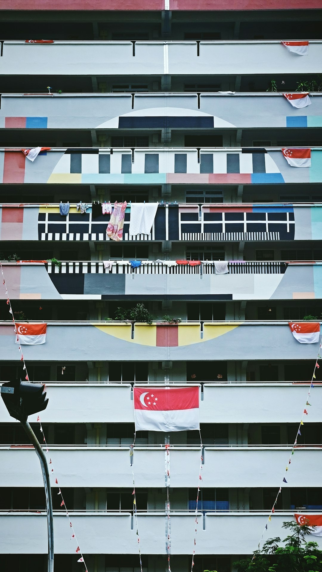 red white and black concrete building