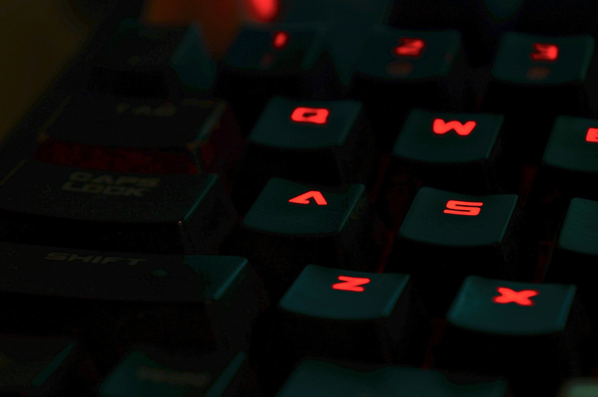 black and red computer keyboard