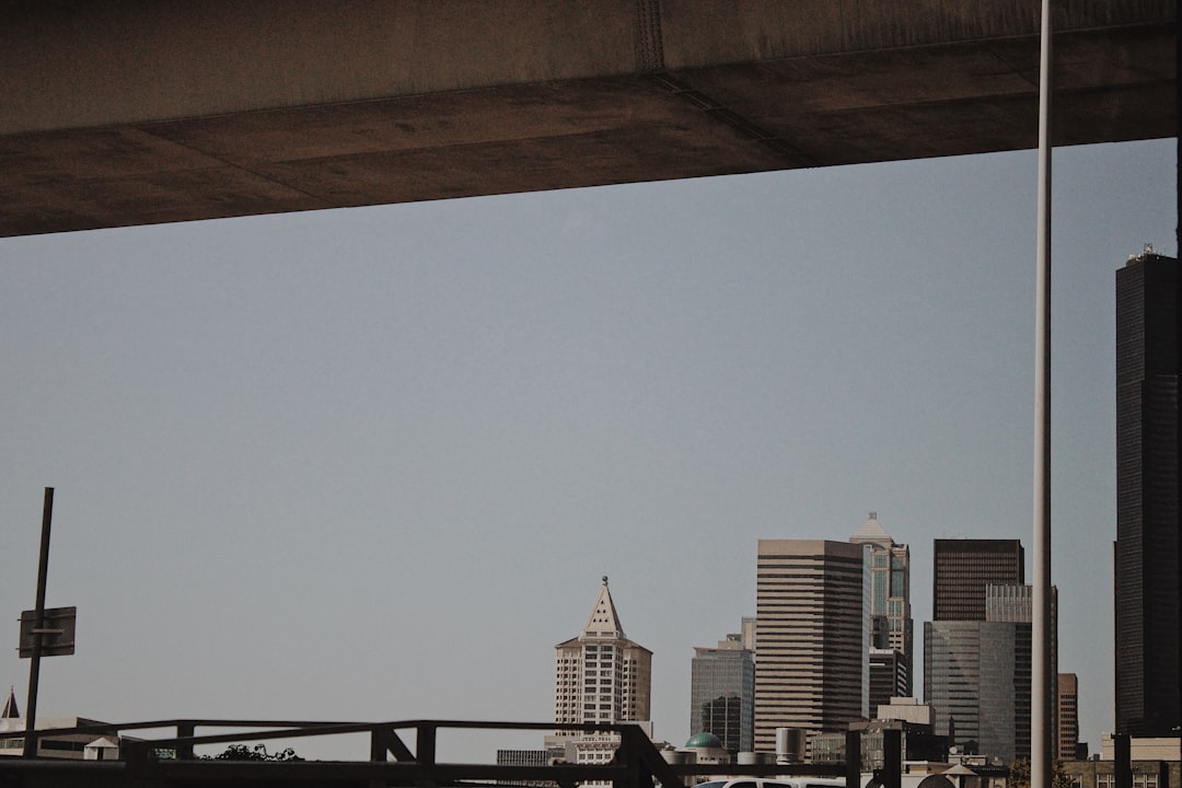 city skyline under white sky during daytime