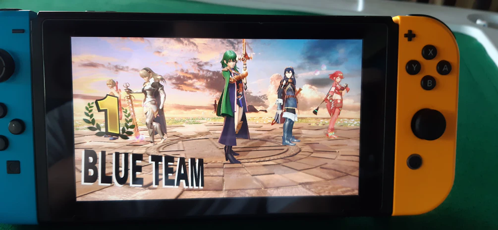 A happy player celebrating a big win on the game digital viral platform.