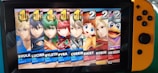 A Nintendo Switch screen displaying a Super Smash Bros. Ultimate game results page. Seven characters are shown with score rankings beside them. Characters include Shulk with Player 1, Lucina, Byleth, Pyra, Corrin, Daisy, Robin, and King Dedede, each with different CPU numbers. Shulk, Lucina, Byleth, and Pyra have a ranking of 1, while Corrin, Daisy, Robin, and King Dedede have a ranking of 2. The background and icons indicate the game interface.