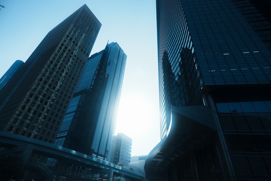 low angle photography of high rise buildings,