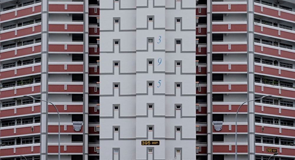 white and red concrete building