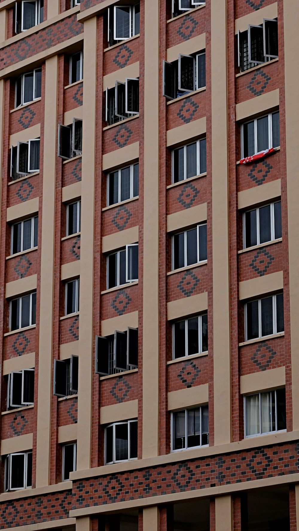 brown and white concrete building