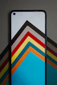 Bright and colorful wallpaper featuring abstract shapes tailored for the J7 screen.