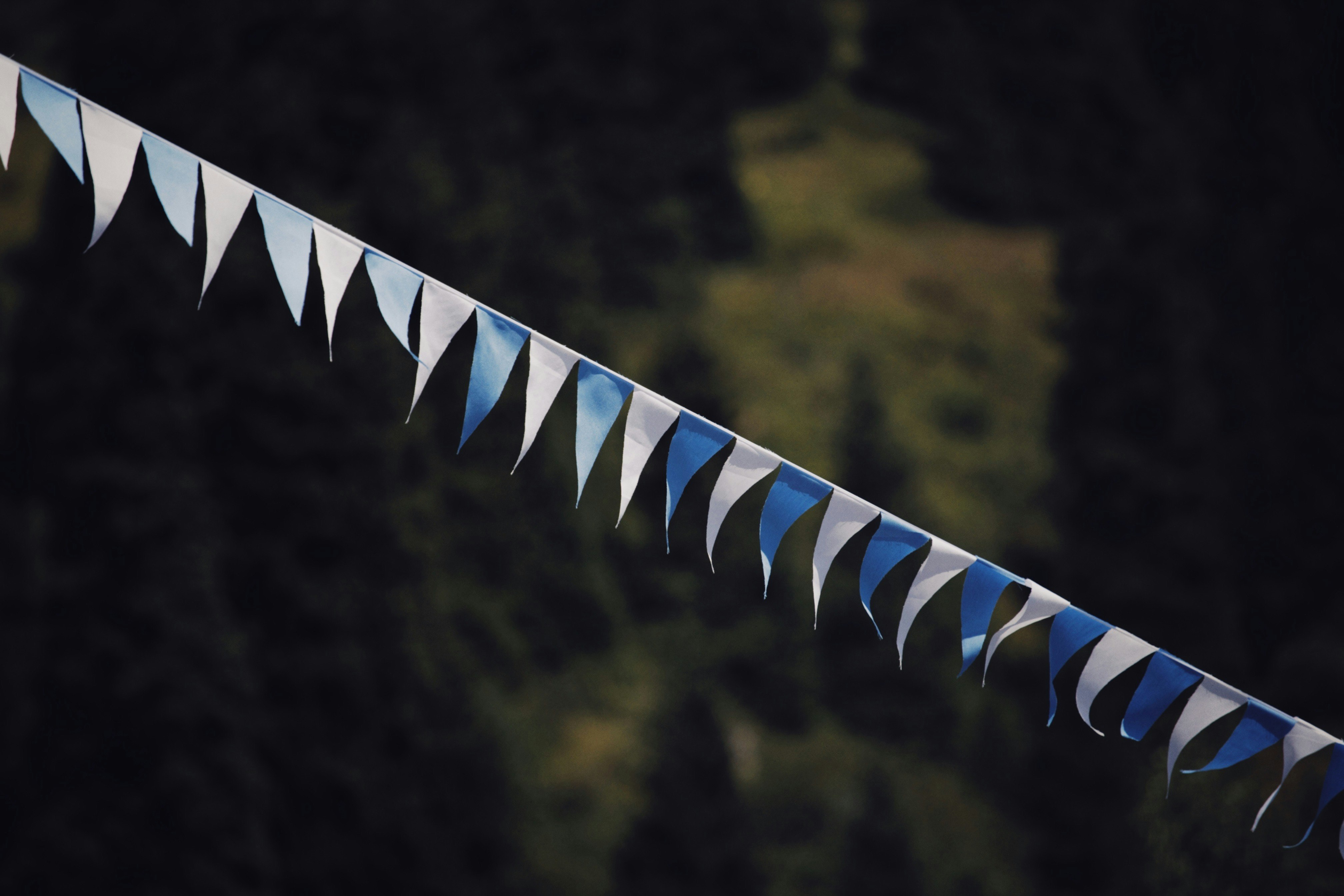 white and red striped flag