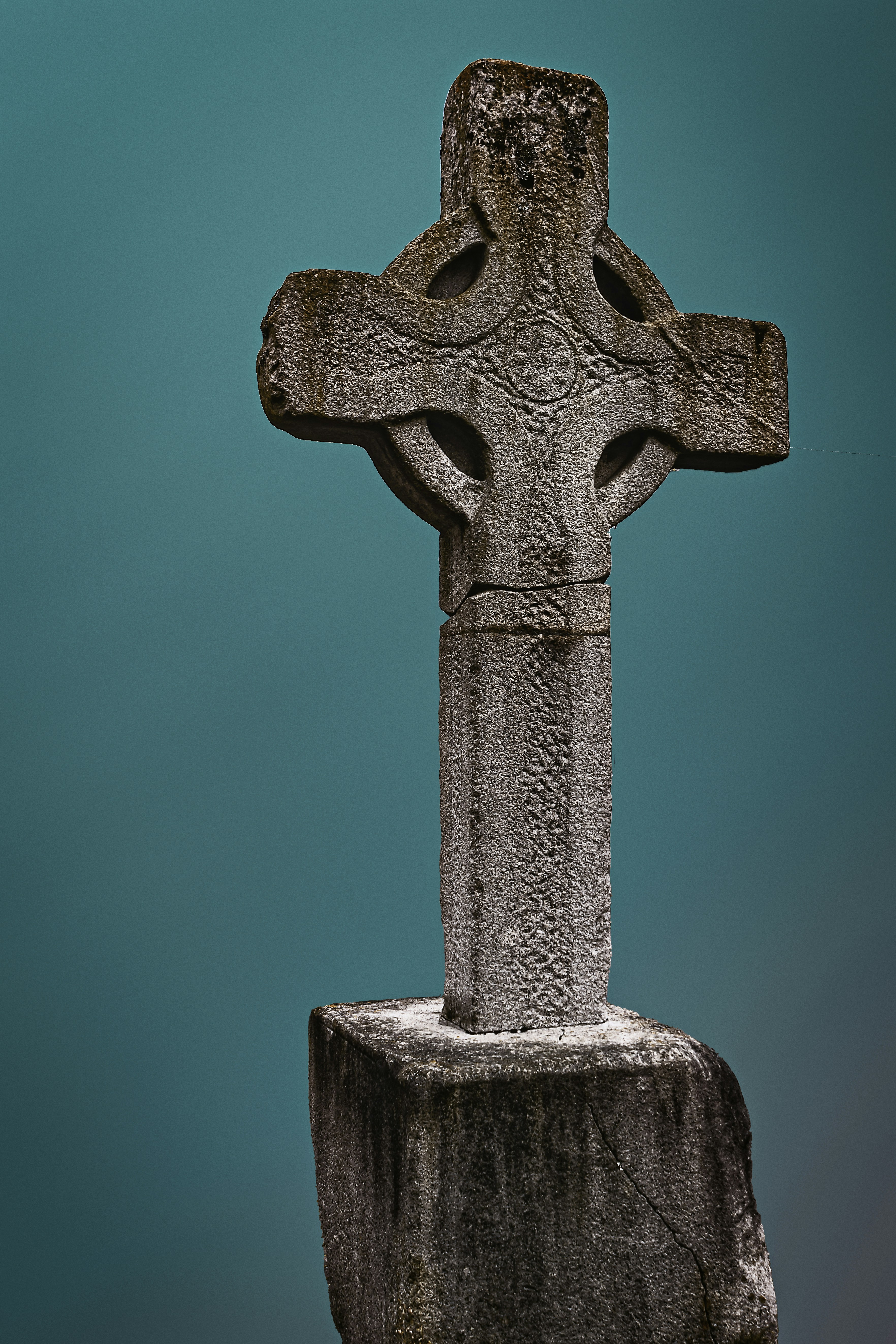 The 10th Century Drumadonnell Stone Cross megalith in County Down (Sep., 2020).