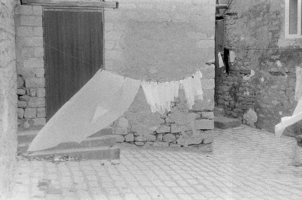 gray scale photo of concrete wall