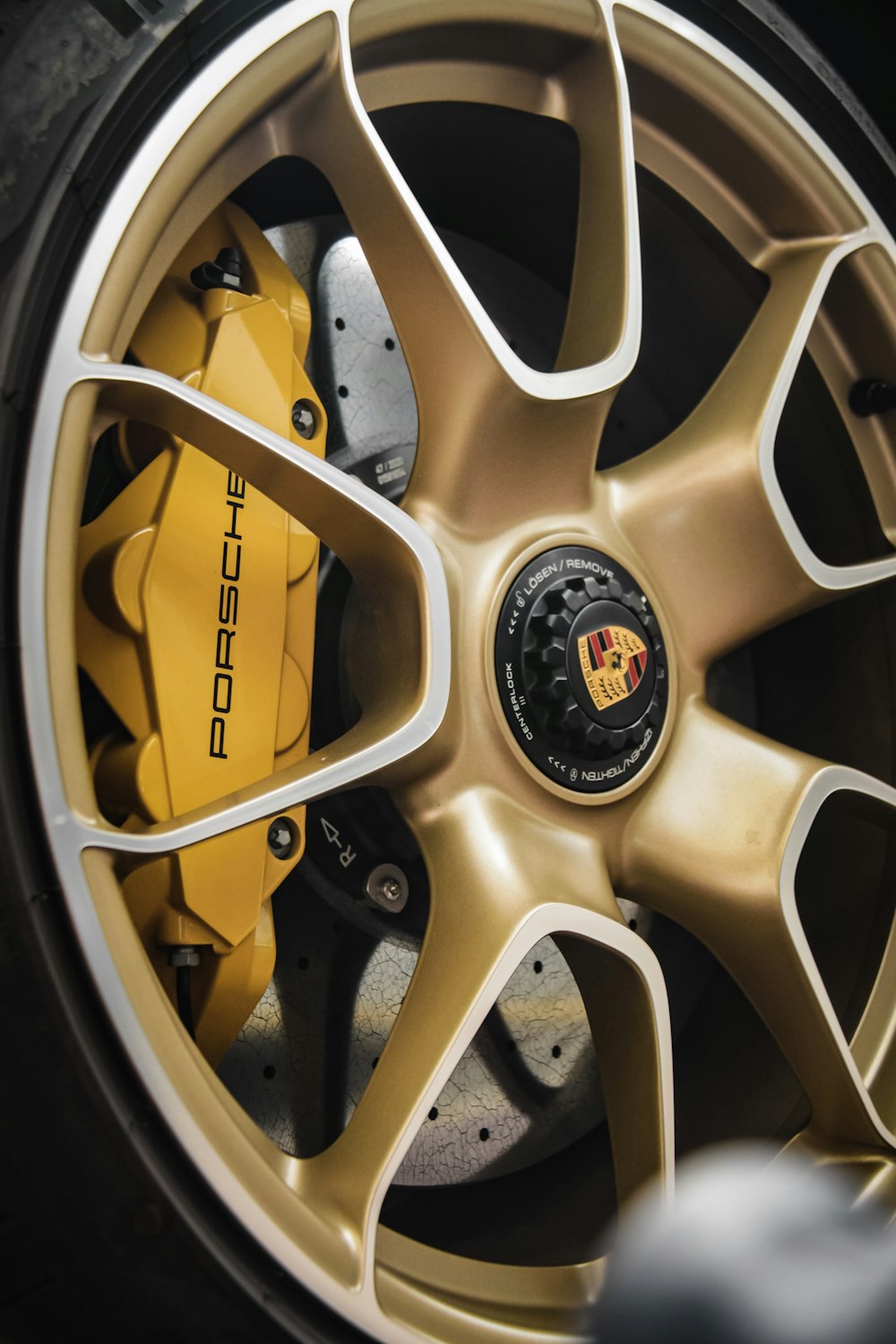 yellow and silver mercedes benz wheel