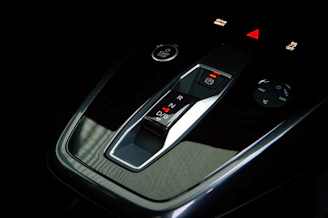 black and gray car door panel