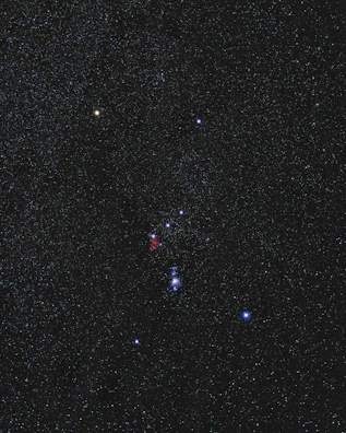 Star constellation of Sagittarius glowing in the night sky.