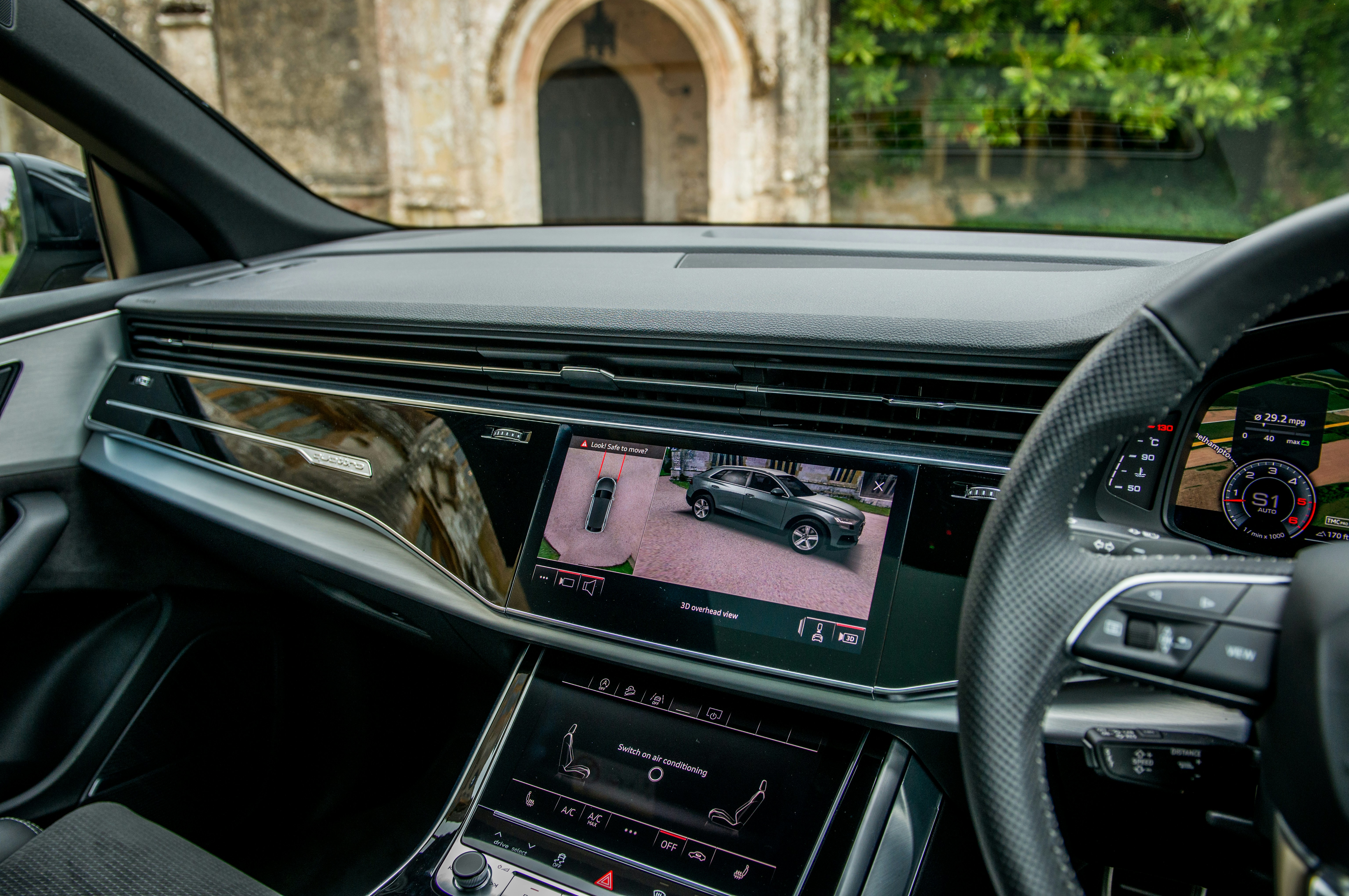 black and silver car dashboard