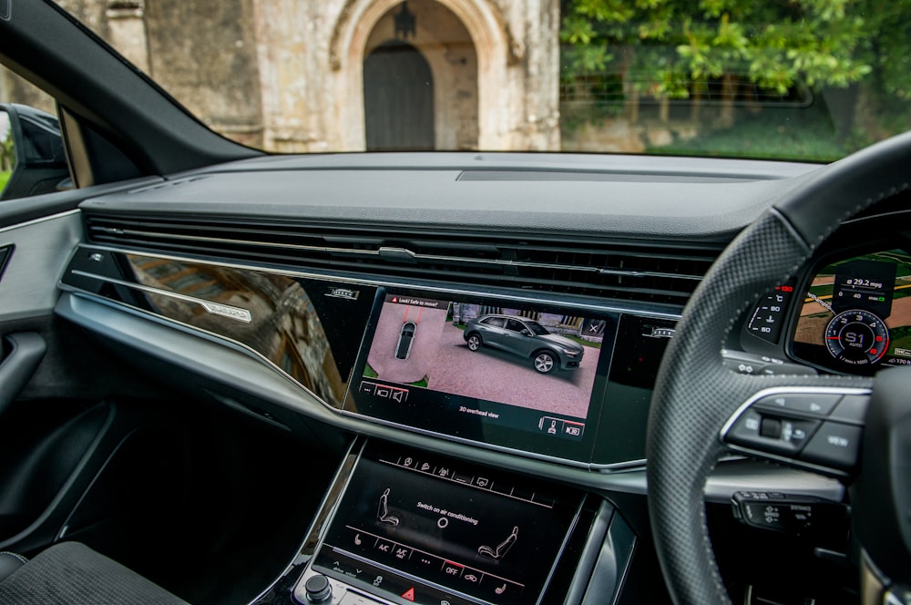 black and silver car dashboard