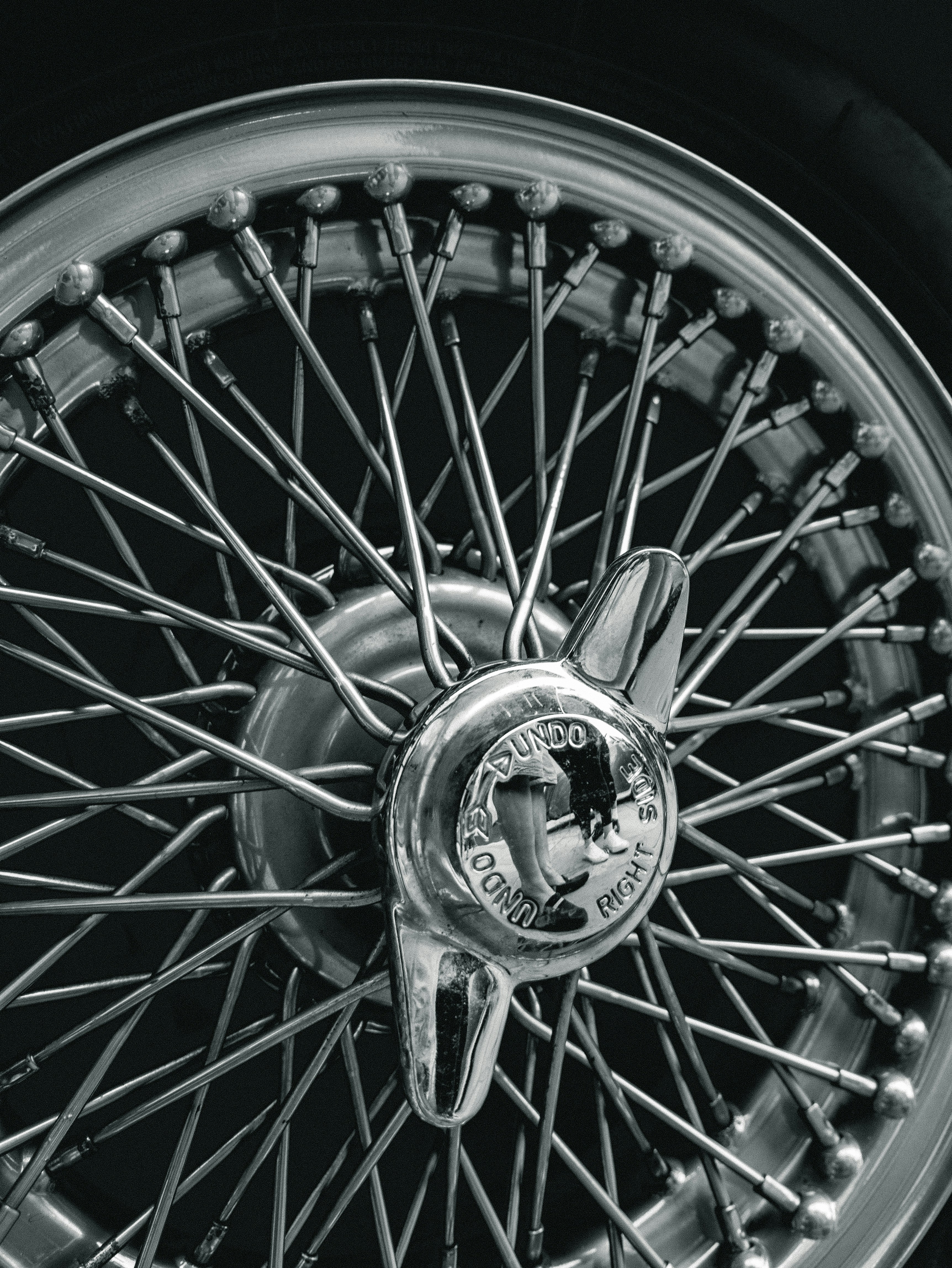 black and silver multi spoke wheel
