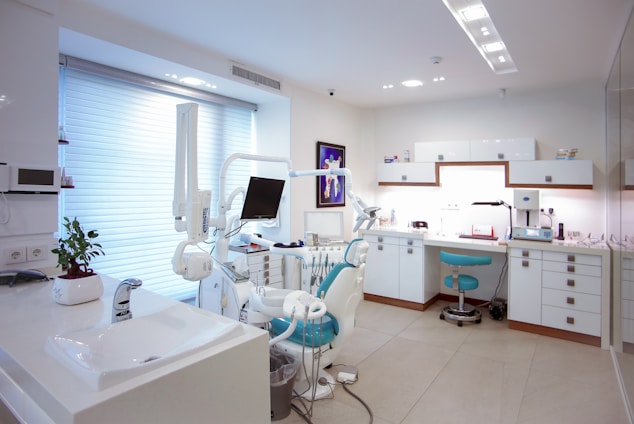 Hygienic and Sanitized dental operatory 