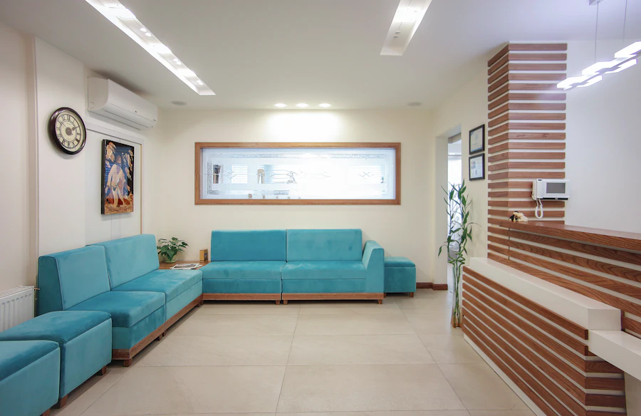 Comfortable waiting area at Blairmore Dental Centre