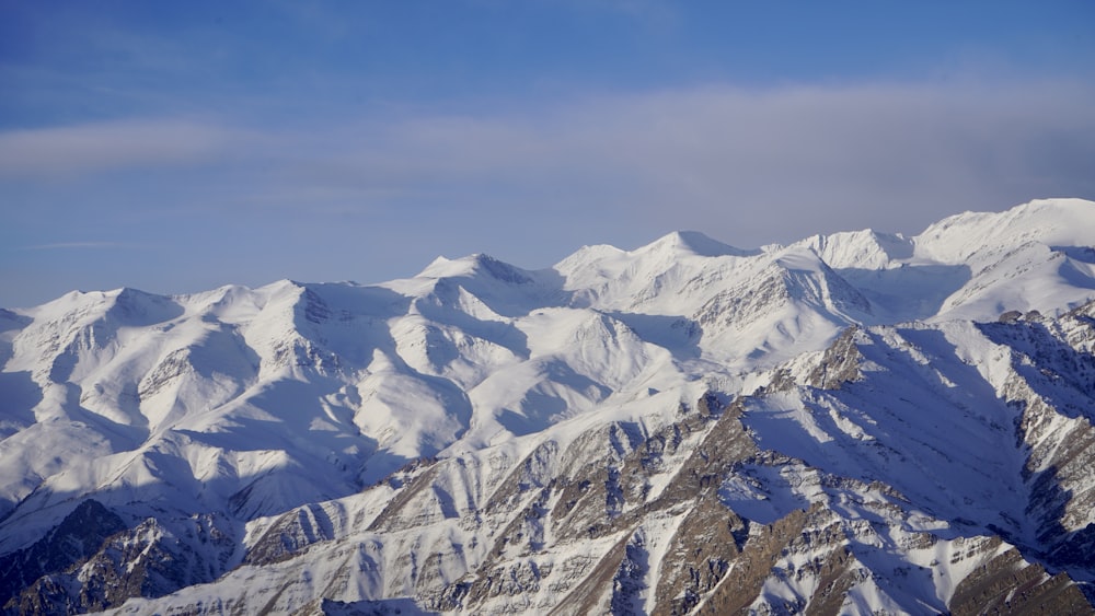 snow covered mountain under blue sky during daytime