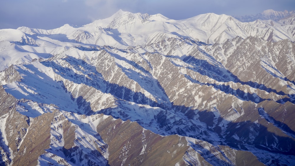 snow covered mountain during daytime