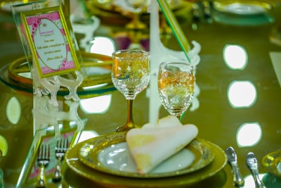 A beautifully arranged dining setup for a formal event.