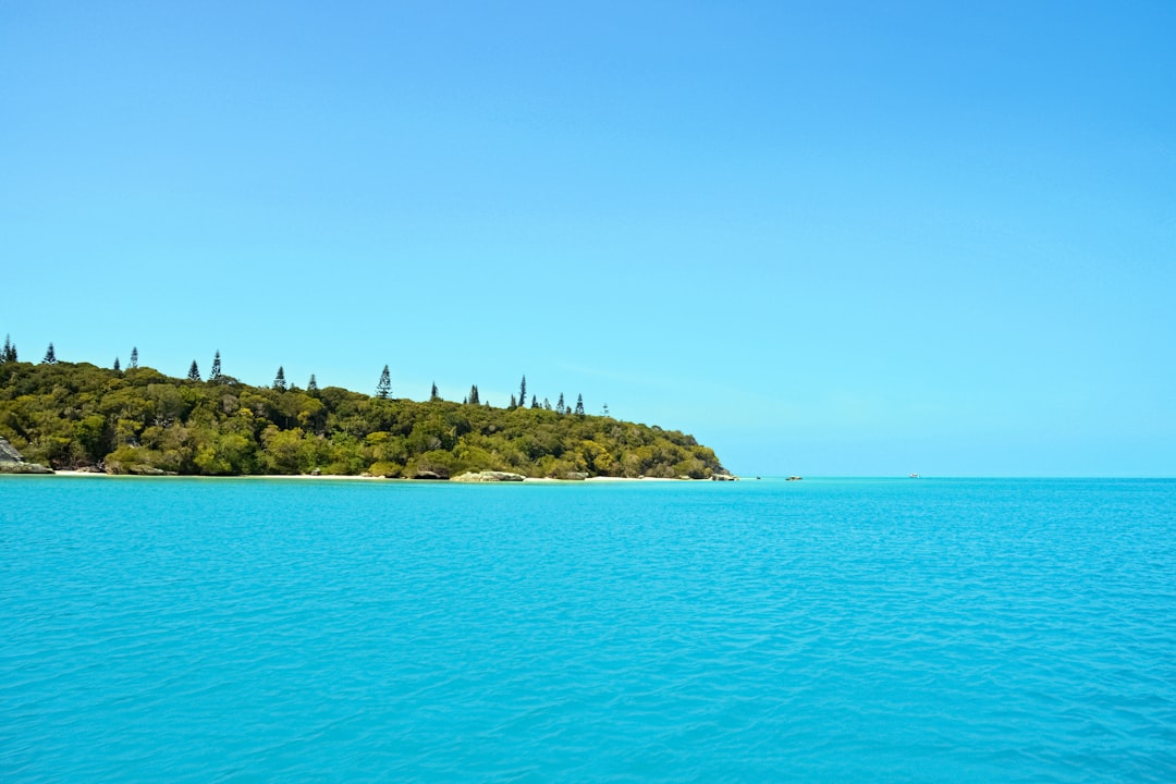 green and brown island under blue sky during daytime