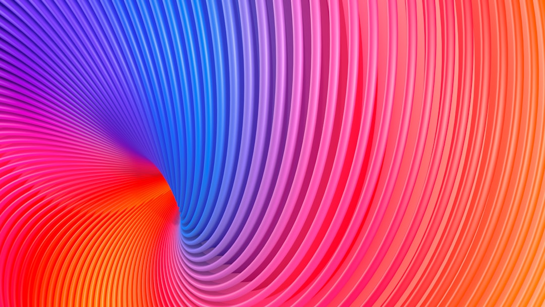 blue and red light digital wallpaper, Twist