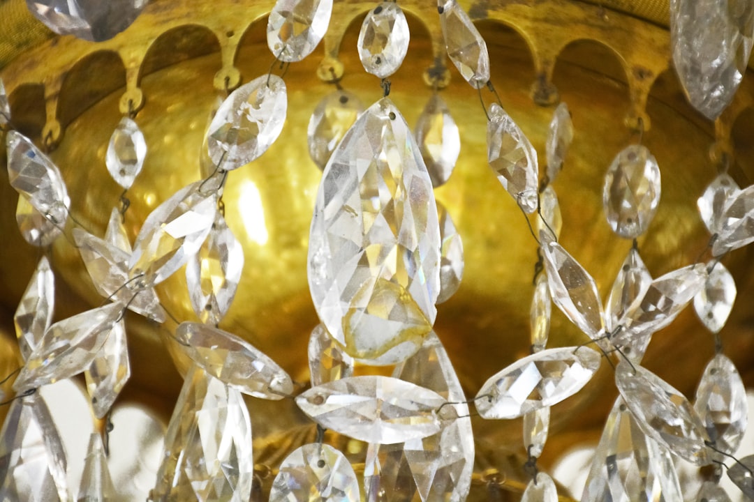 clear crystal cut glass chandelier