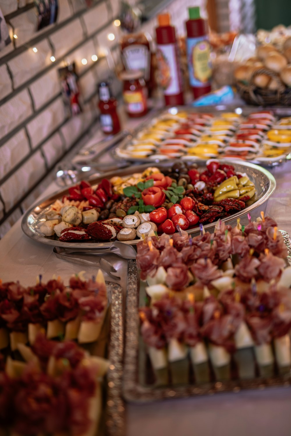 assorted fruits on stainless steel tray