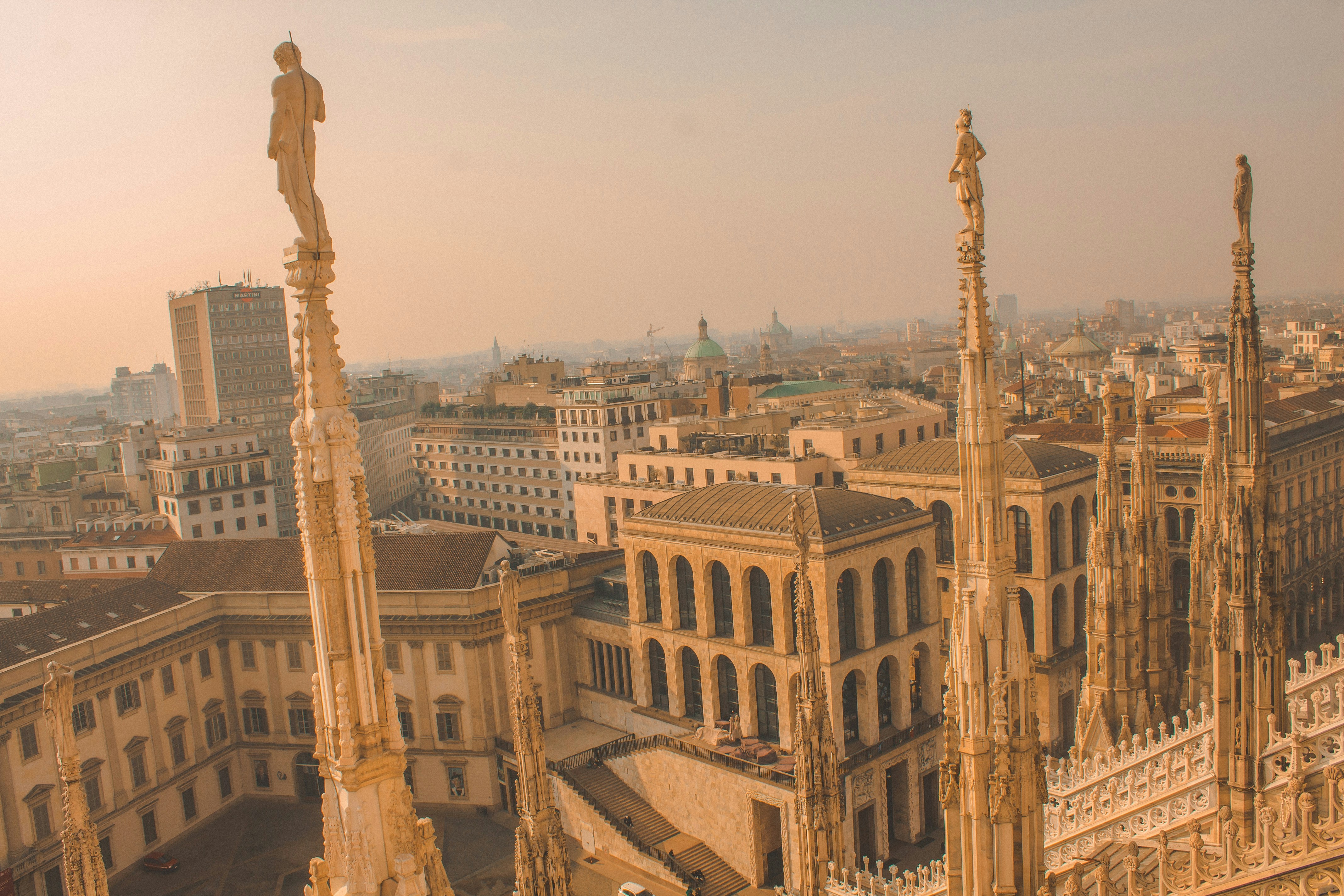 brown concrete building under white sky during daytime, 
