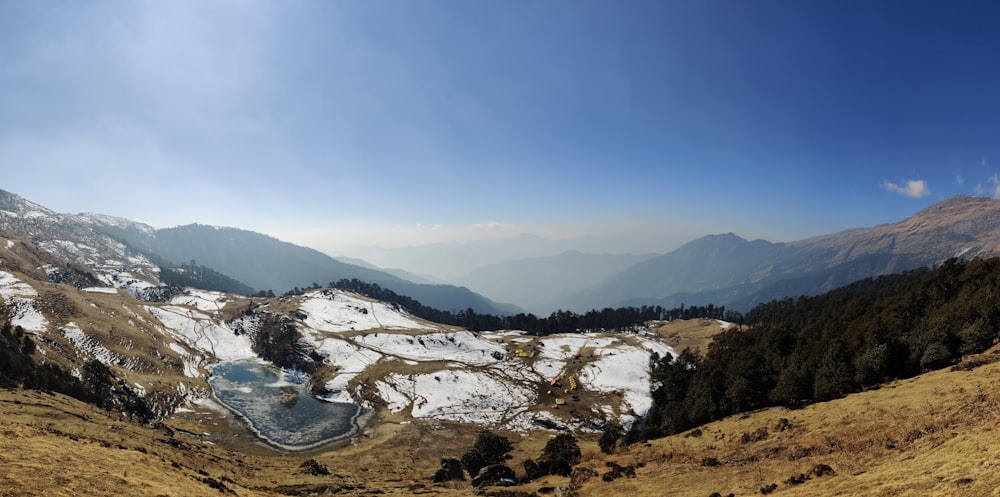 snow covered mountains during daytime