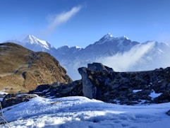 snow covered mountain under blue sky during daytime