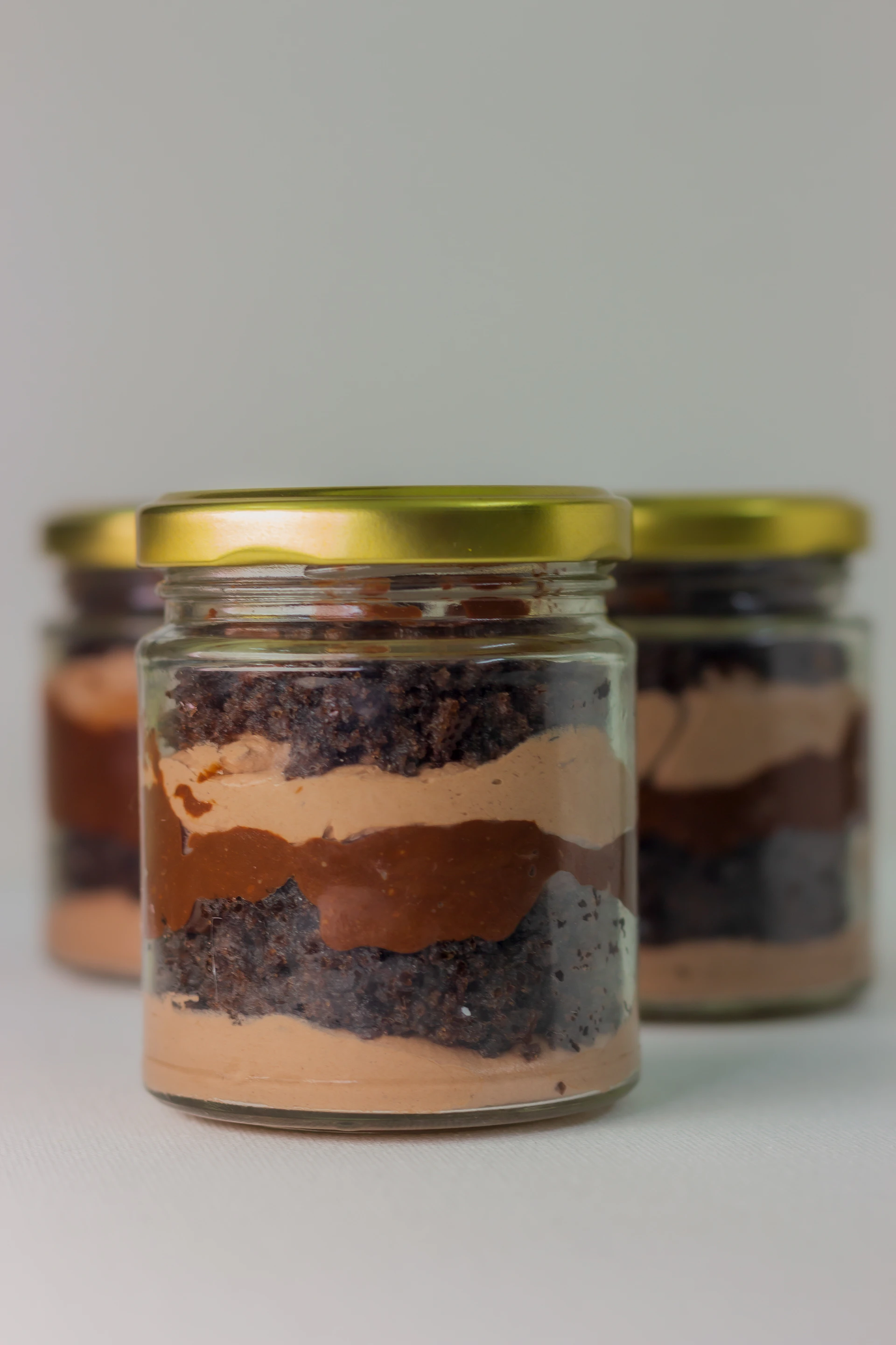 brown and black chocolate cake