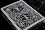 A close-up of intricate game artwork and designs.