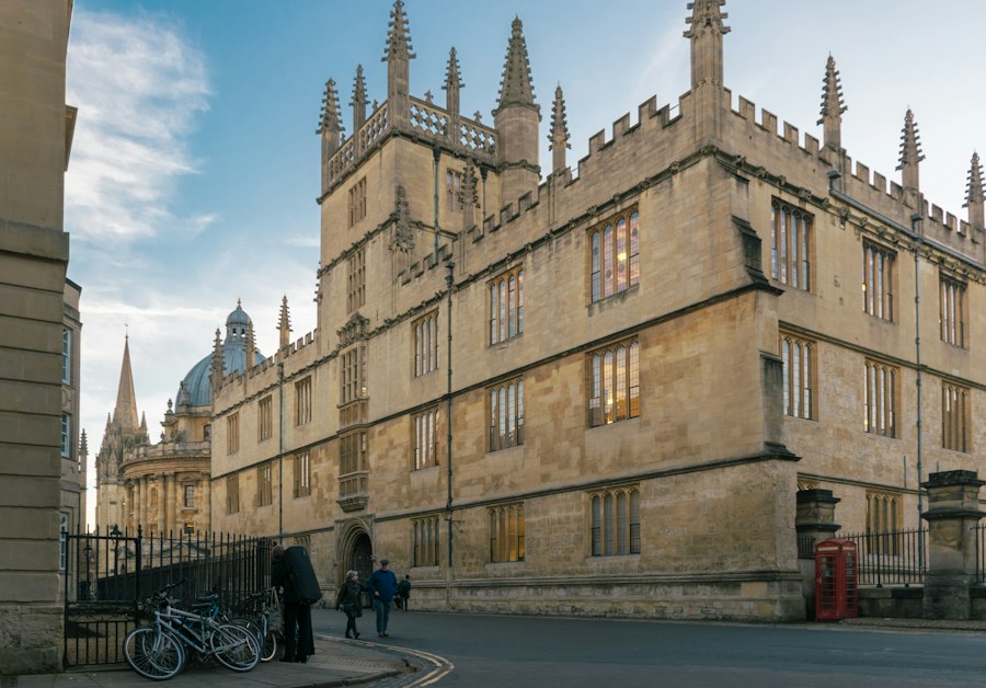 Historic stone university library building