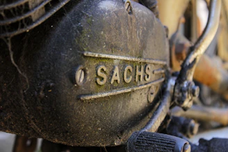 black and gray motorcycle engine