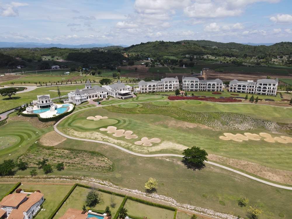 aerial view of green grass field during daytime