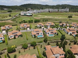 aerial view of houses and trees during daytime