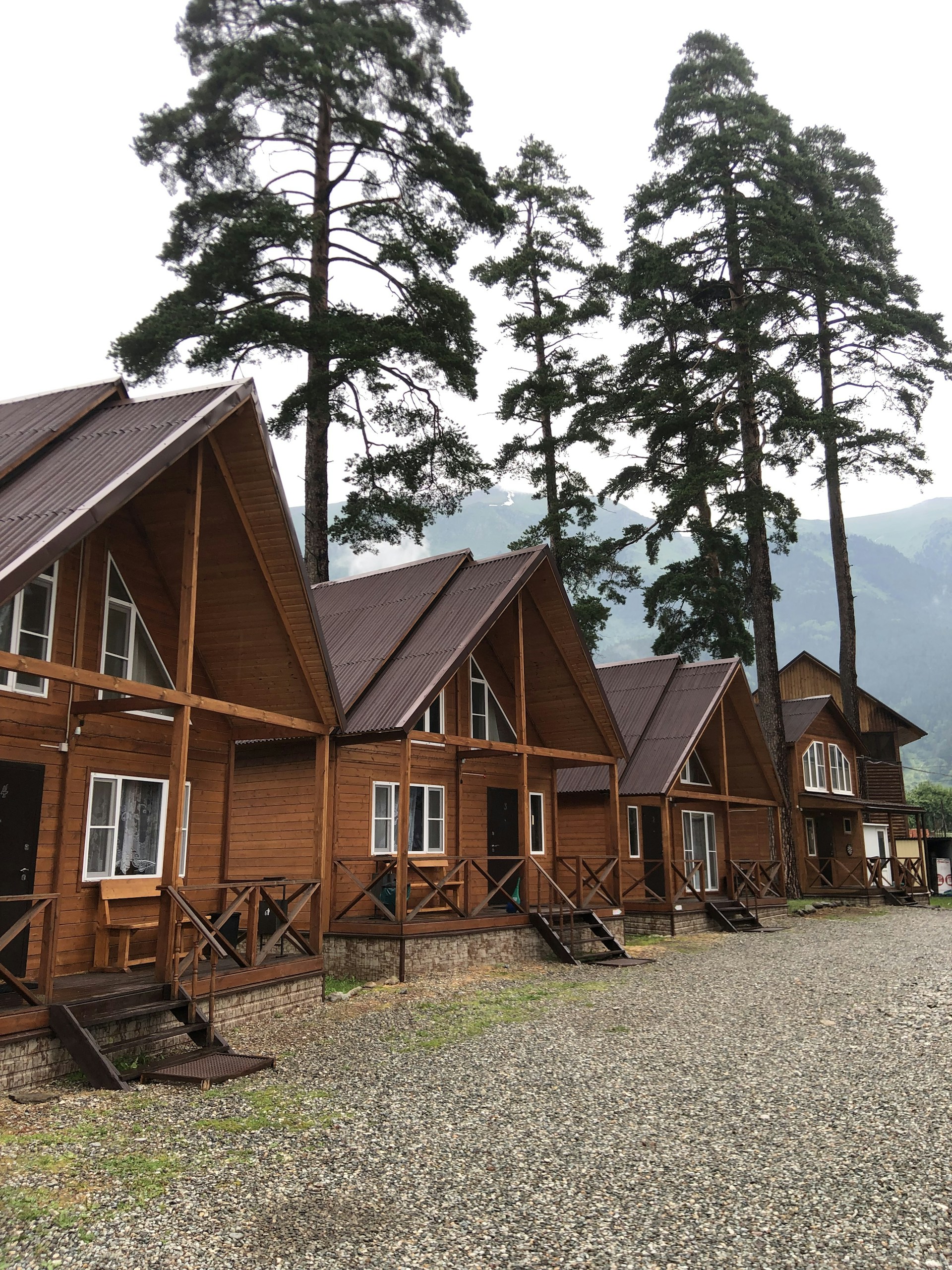 brown wooden house surrounded by green trees during daytime