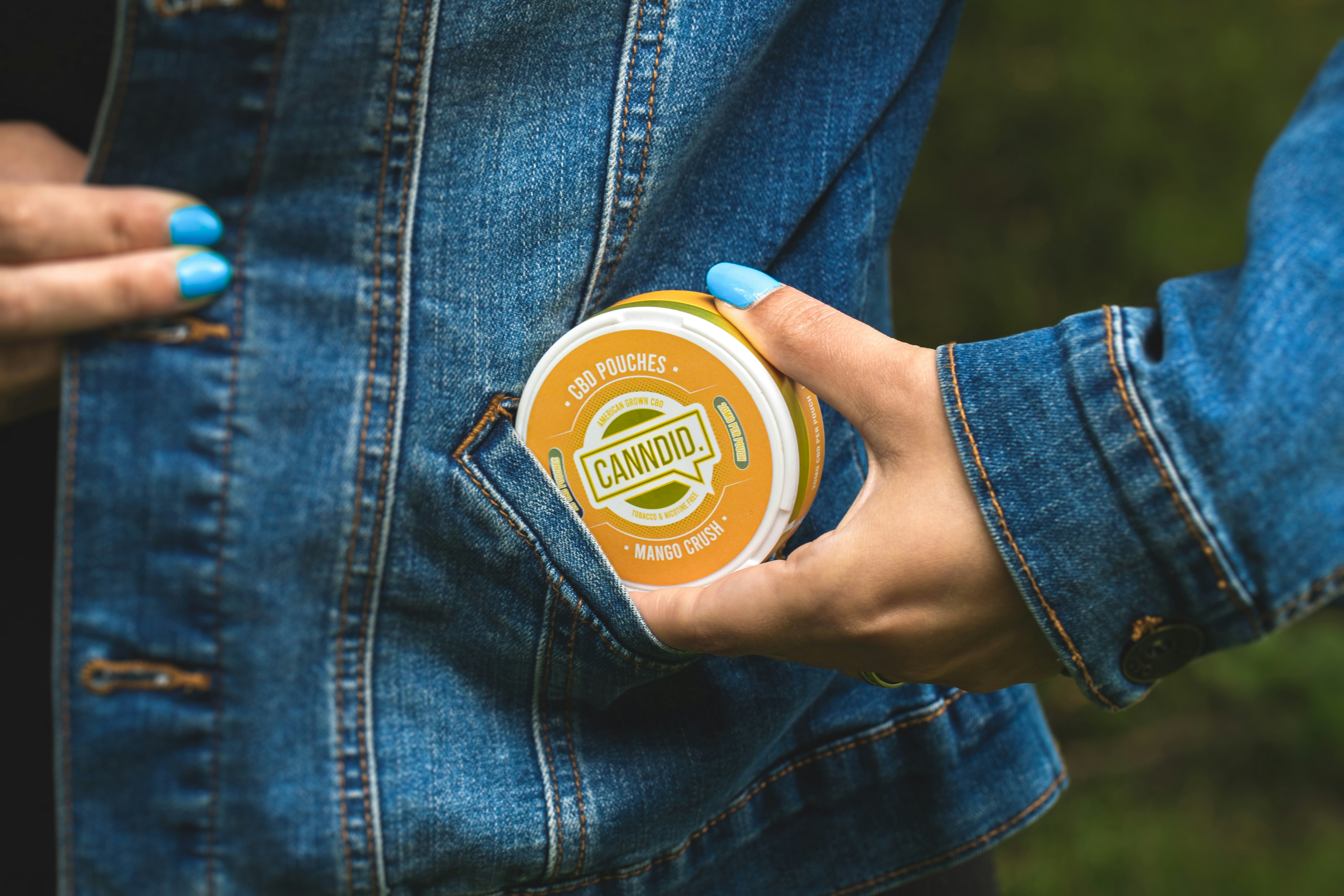 Canndid CBD Pouches Fit in Pocket