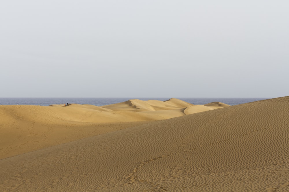 brown sand under white sky during daytime