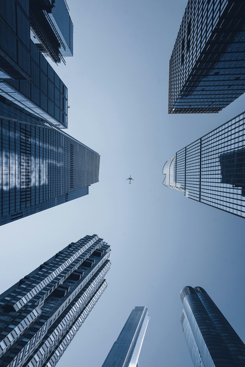 low angle photography of high rise buildings