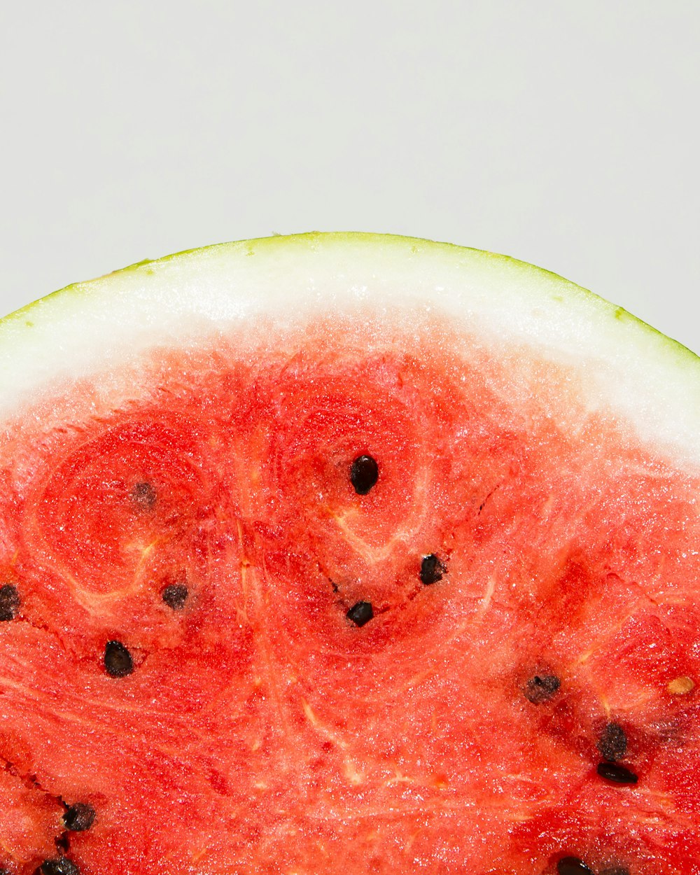 sliced watermelon on white background