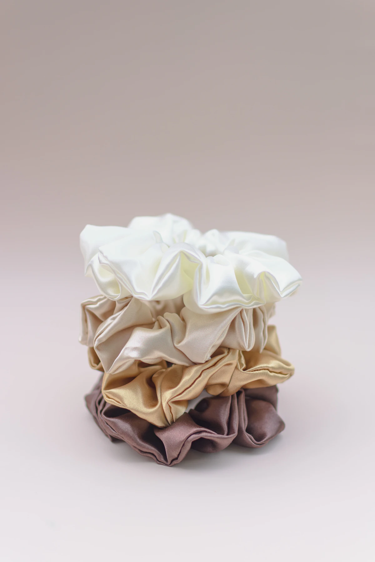 Lavender Satin Scrunchie