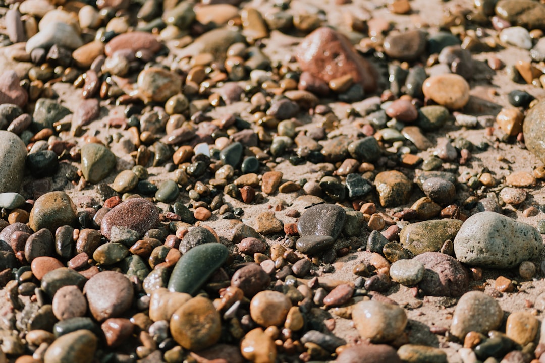 brown gray and black stones