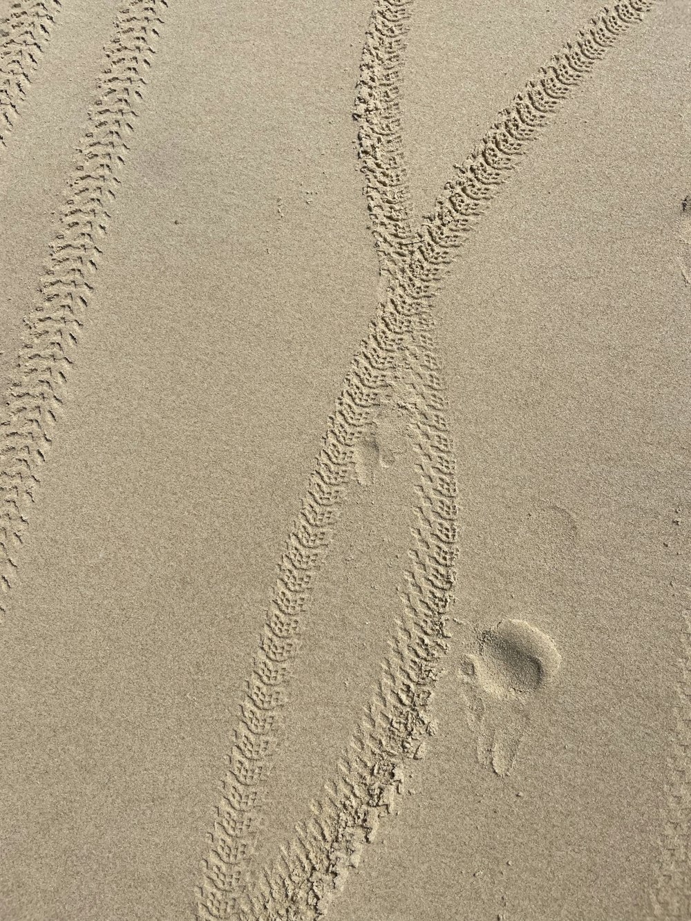 brown sand with heart shaped shadow