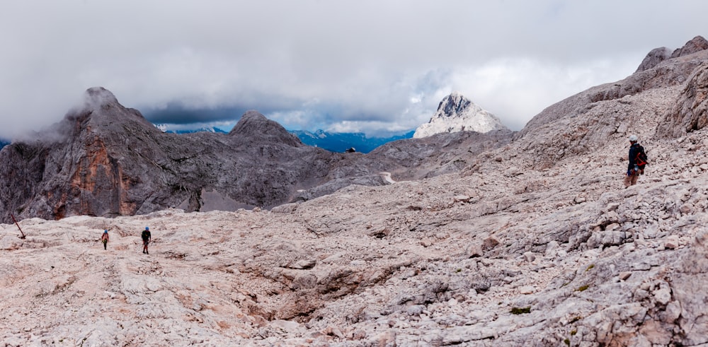 snow covered mountain under cloudy sky during daytime